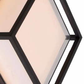 SINGA LED āra sienas lampa LED 1×10W 3000K melna (Lucide)