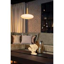 SINGALA piekaramā lampa Ø30 cm E27 matēta zelta / misiņa (Lucide)