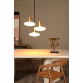 SINGALA piekaramā lampa Ø55 cm 3xE27 matēta zelta / misiņa (Lucide)