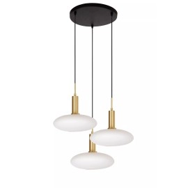 SINGALA piekaramā lampa Ø55 cm 3xE27 matēta zelta / misiņa (Lucide)