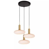 SINGALA piekaramā lampa Ø55 cm 3xE27 matēta zelta / misiņa (Lucide)