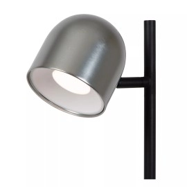 SKANSKA RECH uzlādējama stāvlampa LED 1x3 W 3000-6000K pelēka dzelzs (Lucide)