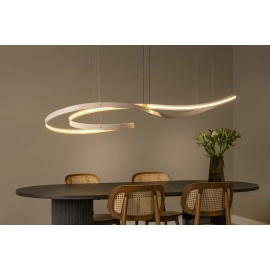 SLALOM piekaramā lampa 80W krēmkrāsā (Lucide)