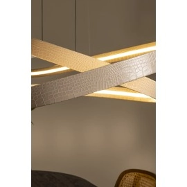 SLALOM piekaramā lampa 80W krēmkrāsā (Lucide)