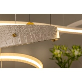 SLALOM piekaramā lampa 80W krēmkrāsā (Lucide)