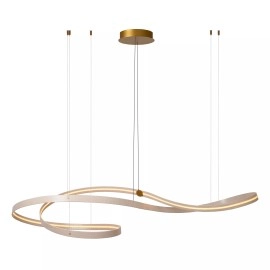 SLALOM piekaramā lampa 80W krēmkrāsā (Lucide)