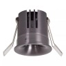 SNAX iebūvējamais prožektors Ø6 LED 8W CCT matēta gun metal krāsā (Lucide)