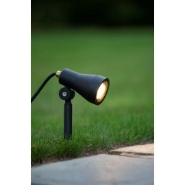 SPIKE dārza prožektors 1×5W GU10 melna (Lucide)