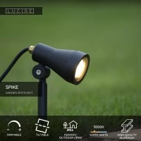 SPIKE dārza prožektors 1×5W GU10 melna (Lucide)