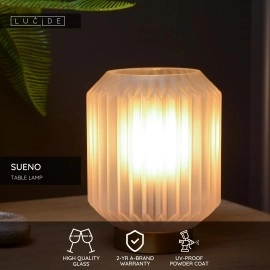 SUENO galda lampa Ø13 cm E14 balta (Lucide)