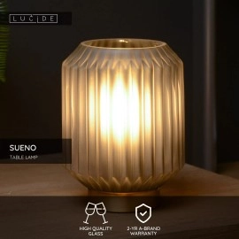 SUENO galda lampa Ø13 cm 1xE14 pelēka (Lucide)