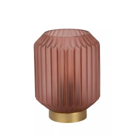 SUENO galda lampa Ø13 cm 1xE14 40 W rozā (Lucide)