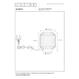 SUENO galda lampa Ø13 cm 1xE14 40 W rozā (Lucide)