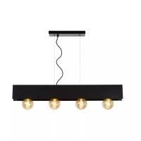 SURTUS piekarama lampa 4xE27 melna (Lucide)