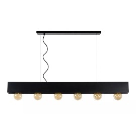 SURTUS piekarama lampa 6xE27 melna (Lucide)