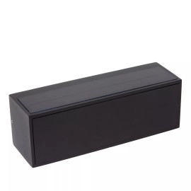 SUTTON saules LED āra sienas lampa ar krēslas sensoru 1 × 1,5 W 2700K–3000K melna (Lucide)