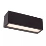 SUTTON saules LED āra sienas lampa ar krēslas sensoru 1 × 1,5 W 2700K–3000K melna (Lucide)