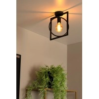 SUUS Griestu lampa 1x40W E27 melna (Lucide)