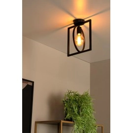 SUUS Griestu lampa 1x40W E27 melna (Lucide)