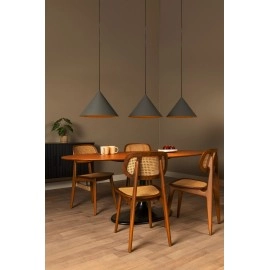 Piekarama lampa SPITZE 3xE27 40W pelēka (Lucide)