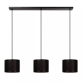 TAGALOG piekaramā lampa Ø40 cm 3 x E27 bambuss/melna (Lucide)