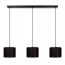 TAGALOG piekaramā lampa Ø40 cm 3 x E27 bambuss/melna (Lucide)