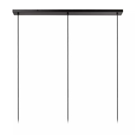 TAGALOG piekaramā lampa Ø40 cm 3 x E27 bambuss/melna (Lucide)