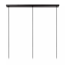 TAGALOG piekaramā lampa Ø40 cm 3 x E27 bambuss/melna (Lucide)