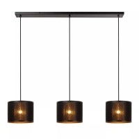 TAGALOG piekaramā lampa Ø40 cm 3 x E27 bambuss/melna (Lucide)