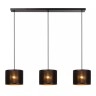 TAGALOG piekaramā lampa Ø40 cm 3 x E27 bambuss/melna (Lucide)
