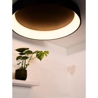 TALOWE LED griestu lampa Ø80 cm LED 80 W melna (Lucide)