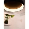 TALOWE LED griestu lampa Ø80 cm LED 80 W melna (Lucide)