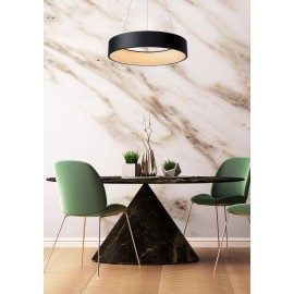 TALOWE LED piekaramā lampa Ø60 cm dimmējama 39W 3000K melna (Lucide)