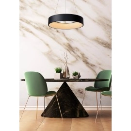 TALOWE LED piekaramā lampa Ø60 cm dimmējama 39W 3000K melna (Lucide)