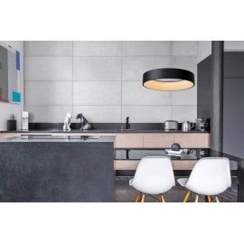 TALOWE LED piekaramā lampa Ø60 cm dimmējama 39W 3000K melna (Lucide)