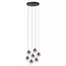 TAMINO piekaramā lampa LED 7×5,3W 3000K Ø52cm melna (Lucide)