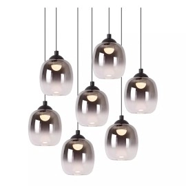 TAMINO piekaramā lampa Ø52 cm LED dimmējama 7x7W 3000K melna (Lucide)