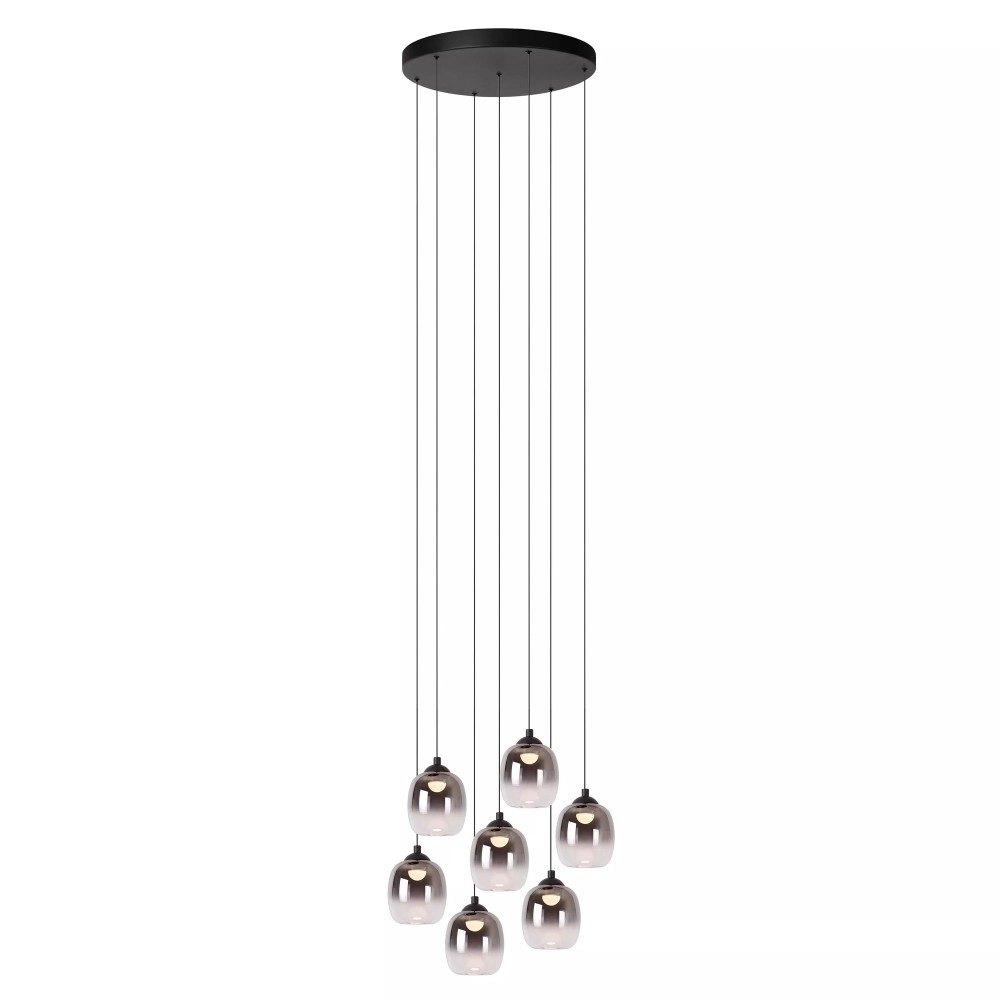 TAMINO piekaramā lampa Ø52 cm LED dimmējama 7x7W 3000K melna (Lucide)