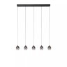 TAMINO piekaramā lampa LED 5 × 5,6 W 3000K melna (Lucide)
