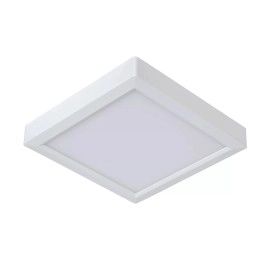 TENDO-LED kvadrātveida griestu lampa 22×22 cm 1 x 18 W Integrated LED 3000K balta (Lucide)