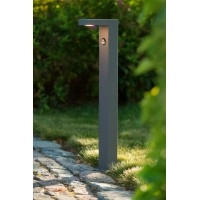 TEXAS-IR āra stabiņš LED 7W 3000K ar sensoru antracīta (Lucide)