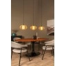 THULINE piekaramā lampa 141 × 31 cm 3×E27 gaiša bambusa (Lucide)