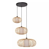 THULINE piekaramā lampa 3xE27 5 W gaiša koka modelis 13 (Lucide)