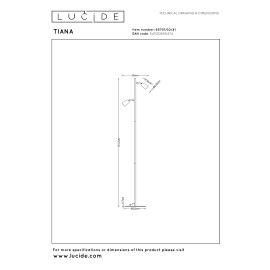 TIANA stāvlampa 2xGU10 taupe (Lucide)