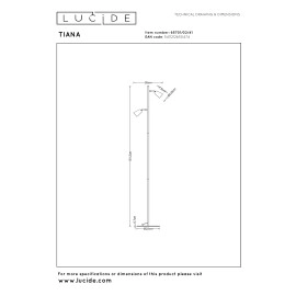 TIANA stāvlampa 2xGU10 taupe (Lucide)