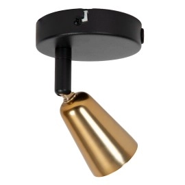 TIANA sienas/griestu prožektors 1xGU10 šampanieša tonī (Lucide)