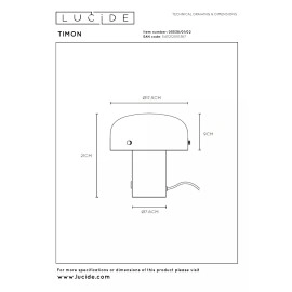 TIMON galda lampa 1xE14 10 W matēta zelta/misiņa (Lucide)