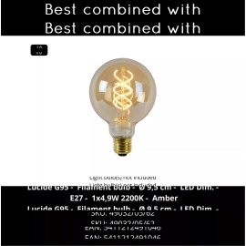 TISSAJA piekaramā lampa Ø 30 cm, 1xE27, balta (Lucide)