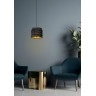 TOGO piekaramā lampa pelēka, Ø25 cm, 1xE27, kokvilna (LUCIDE)
