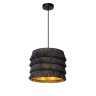 TOGO piekaramā lampa pelēka, Ø25 cm, 1xE27, kokvilna (LUCIDE)